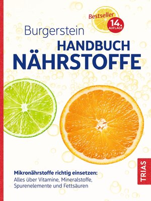 cover image of Burgerstein Handbuch Nährstoffe